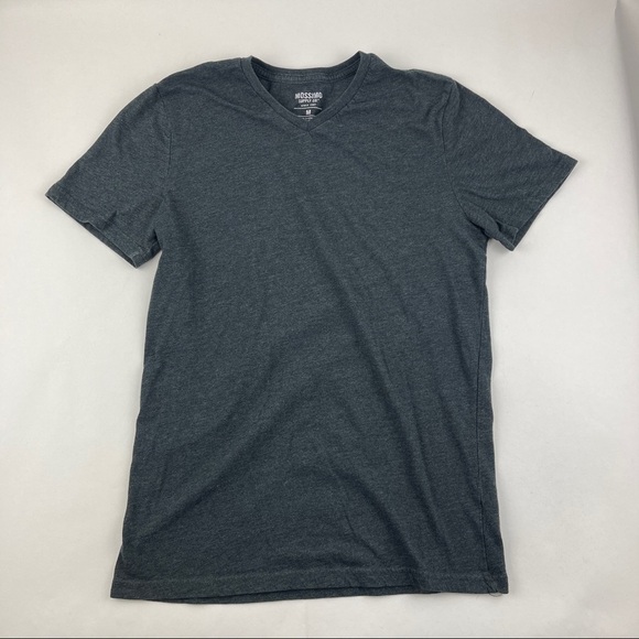Mossimo Tshirt Womens Medium Gray Vneck Short Sleeve - Picture 1 of 7